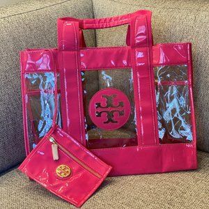 Tory Burch Clear/Patent Leather Tory Tote - NWT